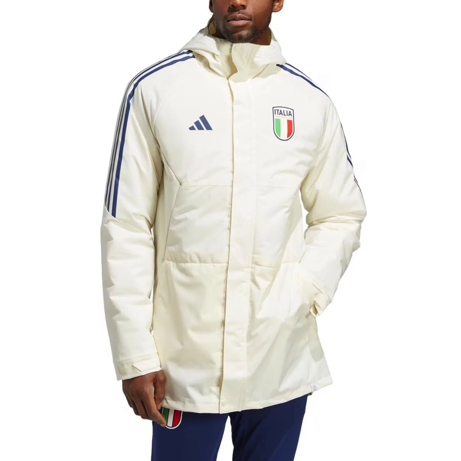 Italy soccer winter bench parka jacket 2023/24 - Adidas