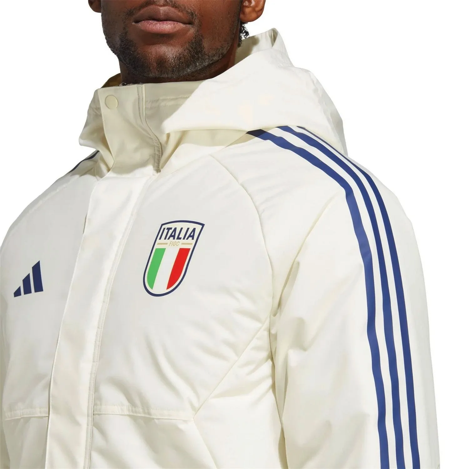 Italy soccer winter bench parka jacket 2023/24 - Adidas