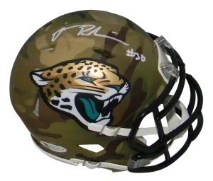 JAMES ROBINSON SIGNED JACKSONVILLE JAGUARS CAMO SPEED MINI HELMET BECKETT