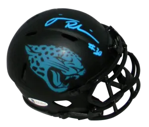 JAMES ROBINSON SIGNED JACKSONVILLE JAGUARS ECLIPSE SPEED MINI HELMET BECKETT