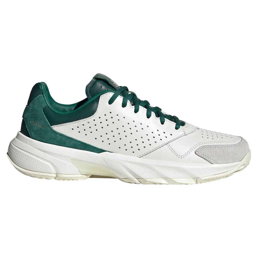 Juniors' CourtJam Control 3 Premium Tennis Shoes White and Collegiate Green