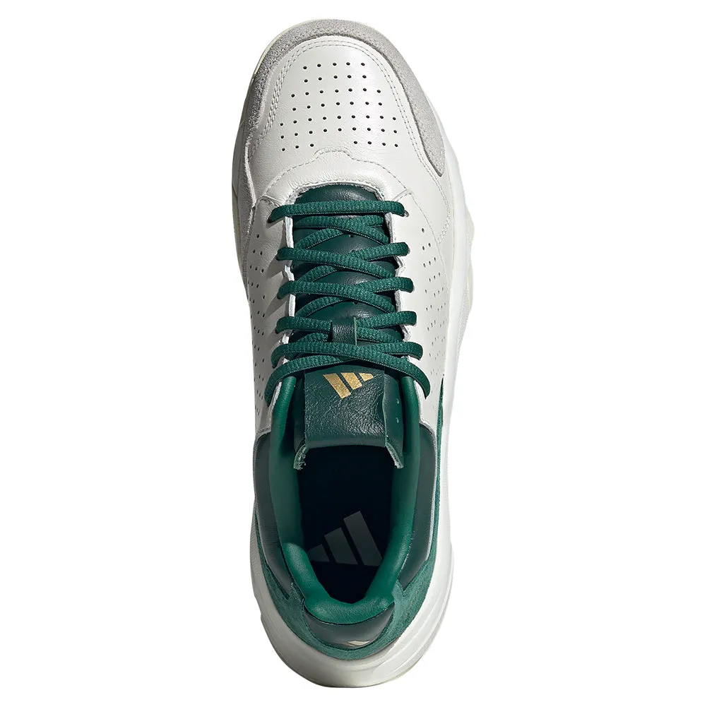Juniors' CourtJam Control 3 Premium Tennis Shoes White and Collegiate Green