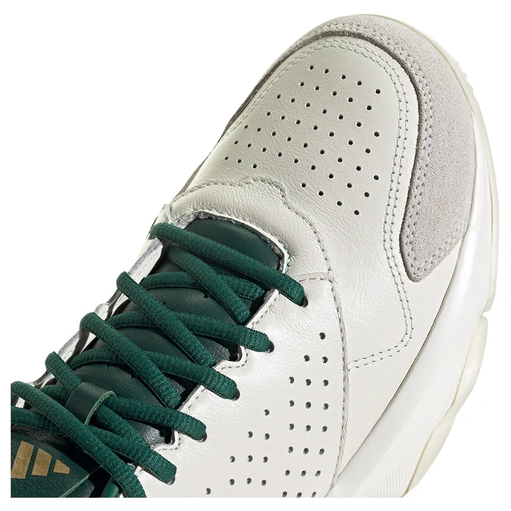 Juniors' CourtJam Control 3 Premium Tennis Shoes White and Collegiate Green