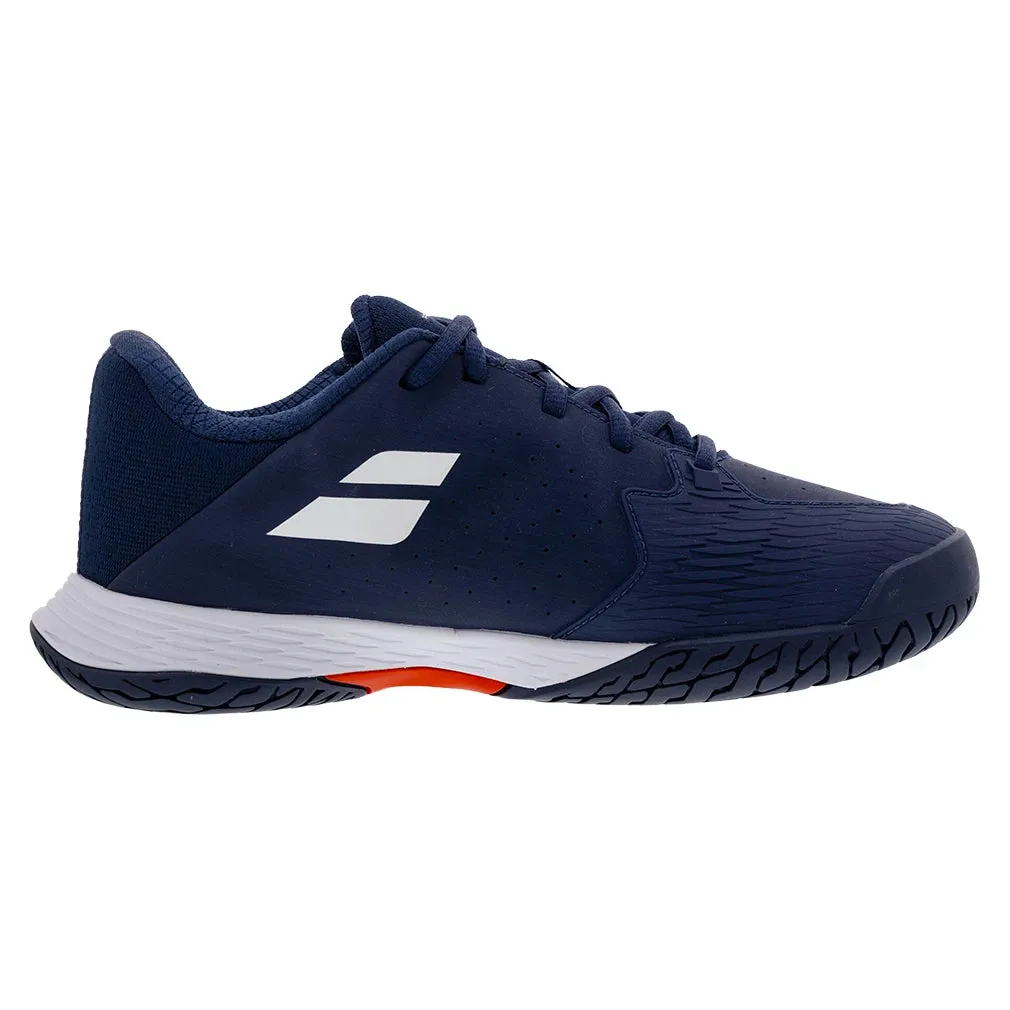 Juniors` Propulse 3 Tennis Shoes Estate Blue and White