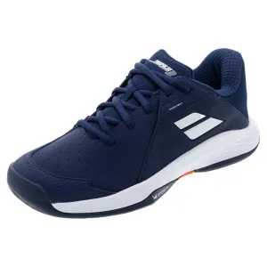 Juniors` Propulse 3 Tennis Shoes Estate Blue and White