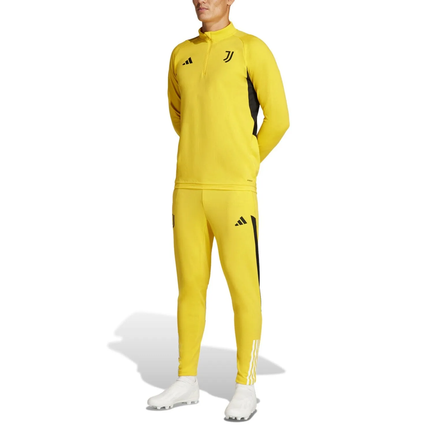 Juventus yellow training technical Soccer tracksuit 2024 - Adidas