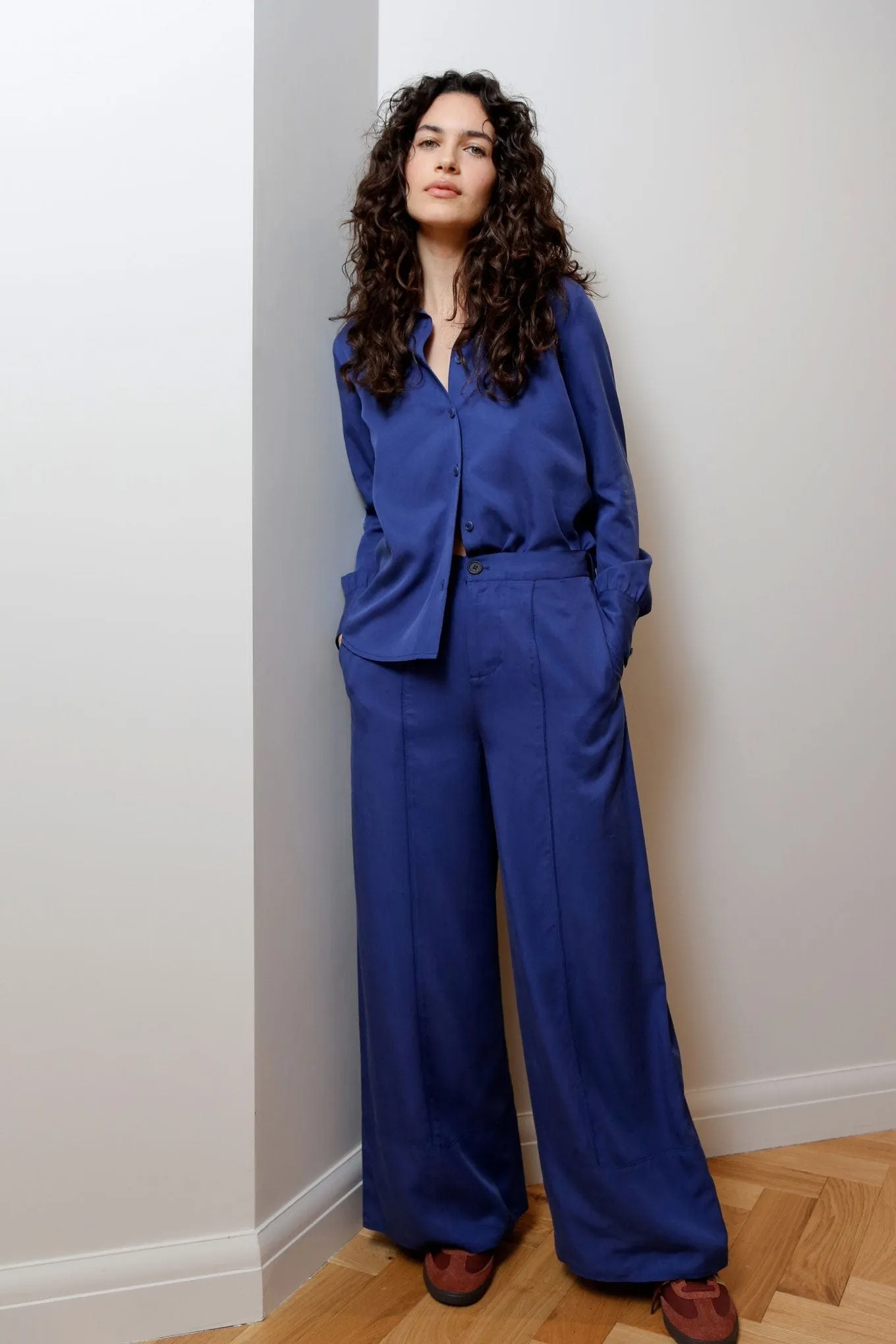 Kenji Women's TENCEL™ Shirt | Navy
