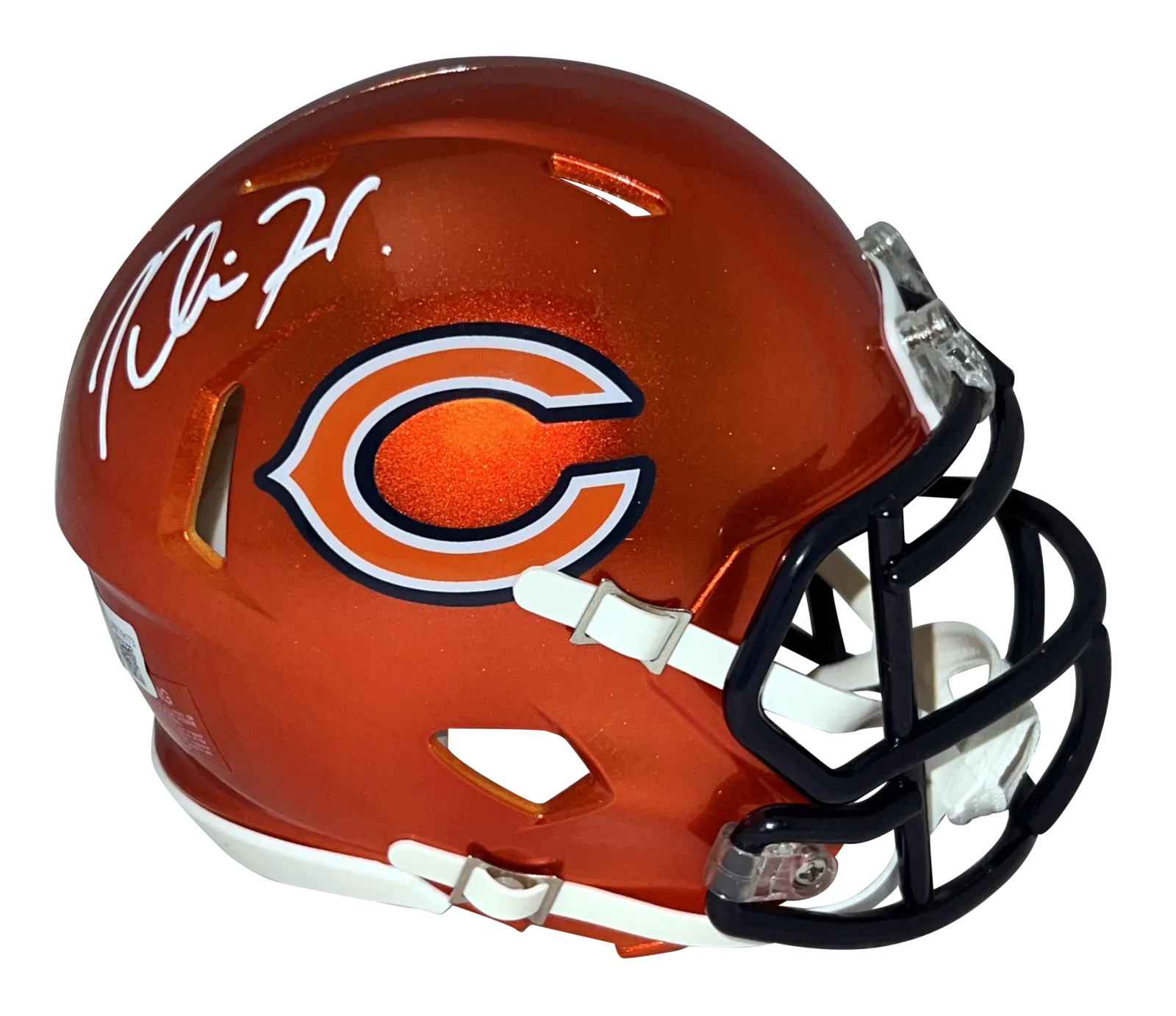 KHALIL HERBERT AUTOGRAPHED CHICAGO BEARS FLASH SPEED MINI HELMET BECKETT