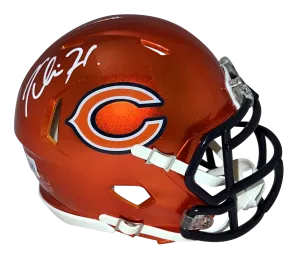 KHALIL HERBERT AUTOGRAPHED CHICAGO BEARS FLASH SPEED MINI HELMET BECKETT