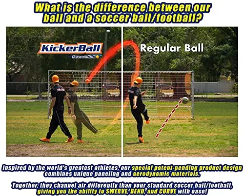 Kickerball - Curve and Swerve Football Toy
