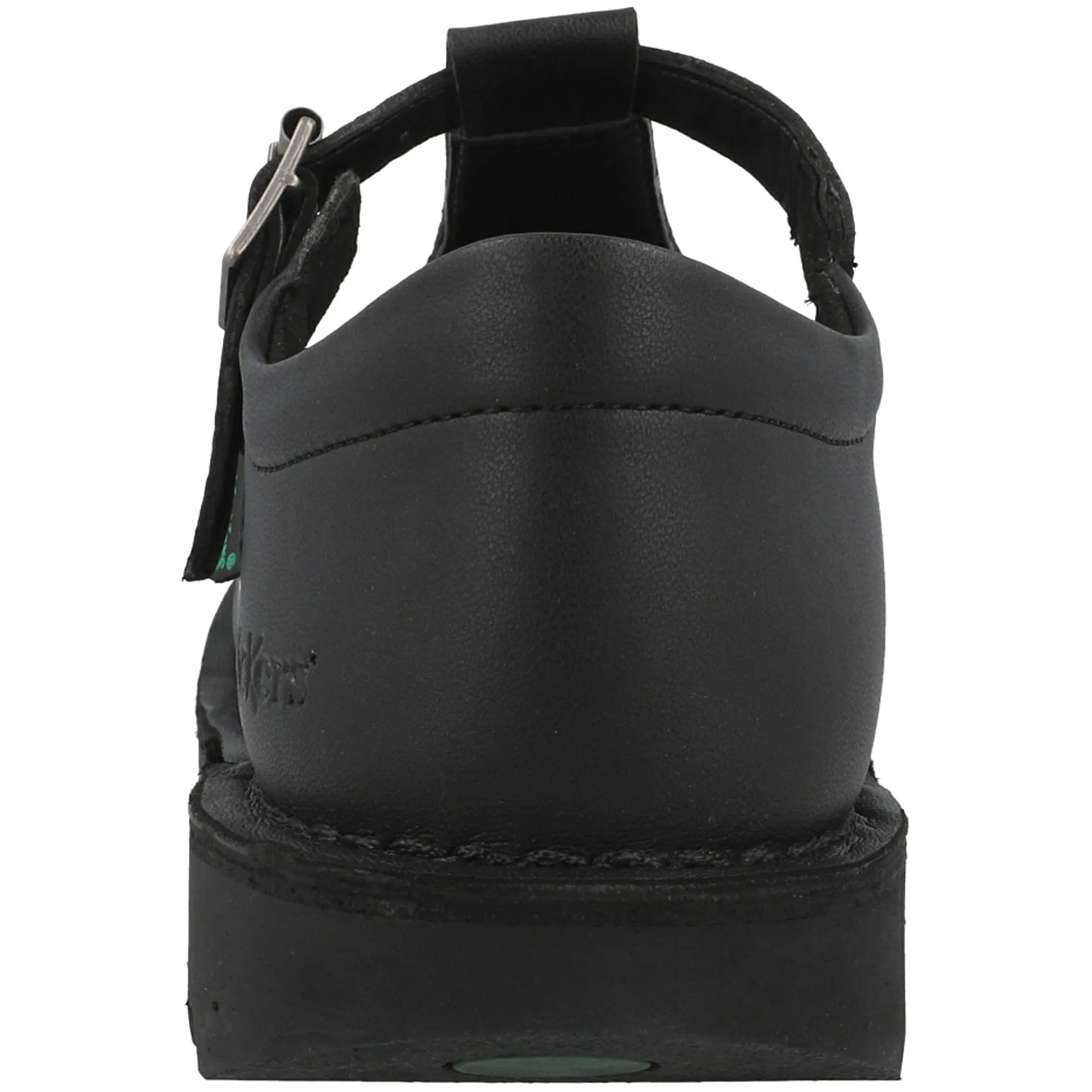 Kickers Kick T Vegan Y Black School Shoes