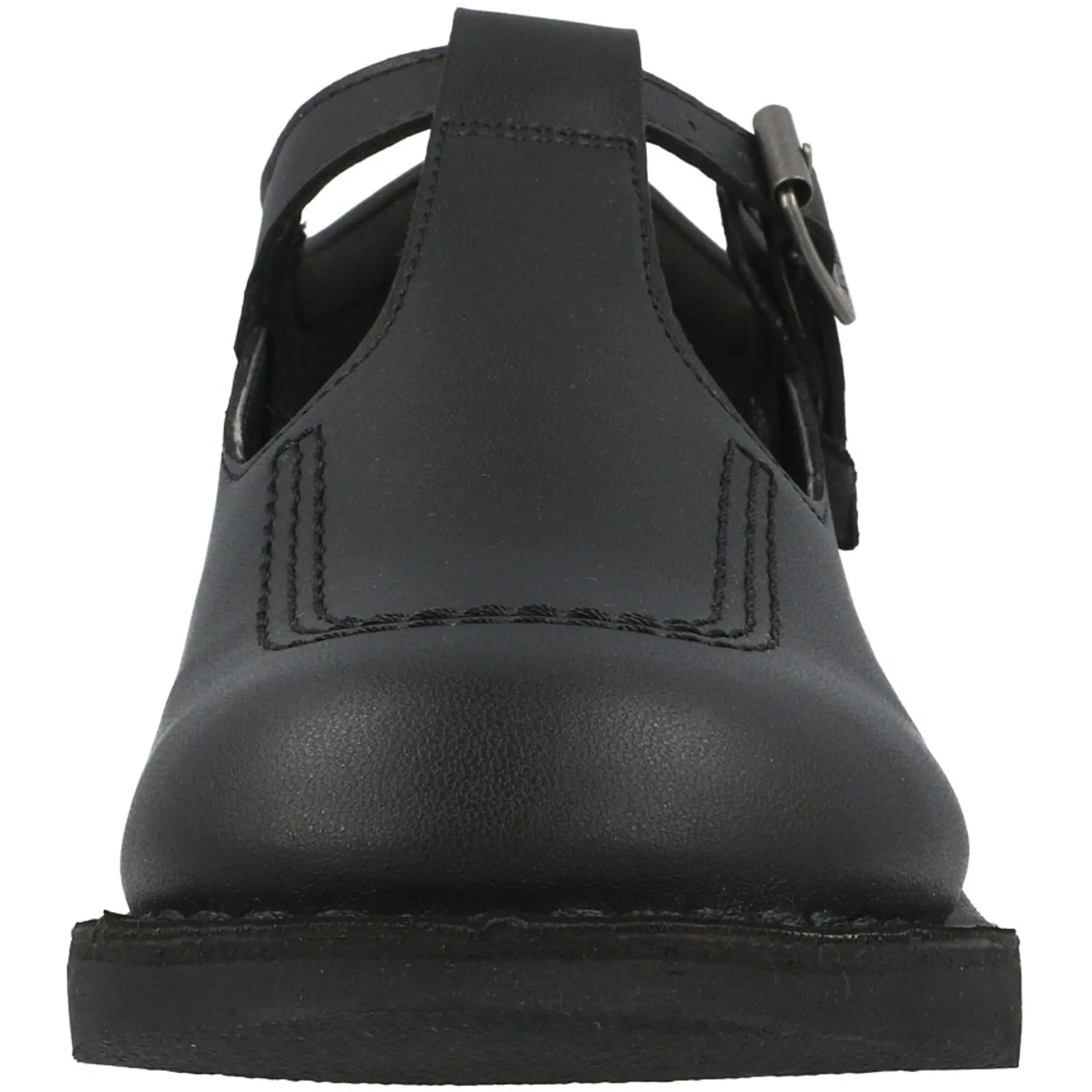 Kickers Kick T Vegan Y Black School Shoes