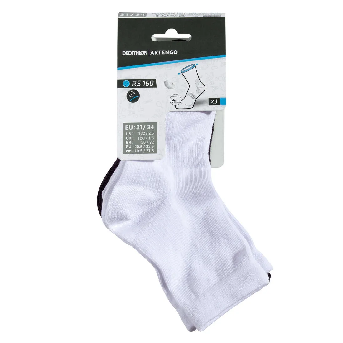Kids' High Sports Socks Tri-Pack RS 160