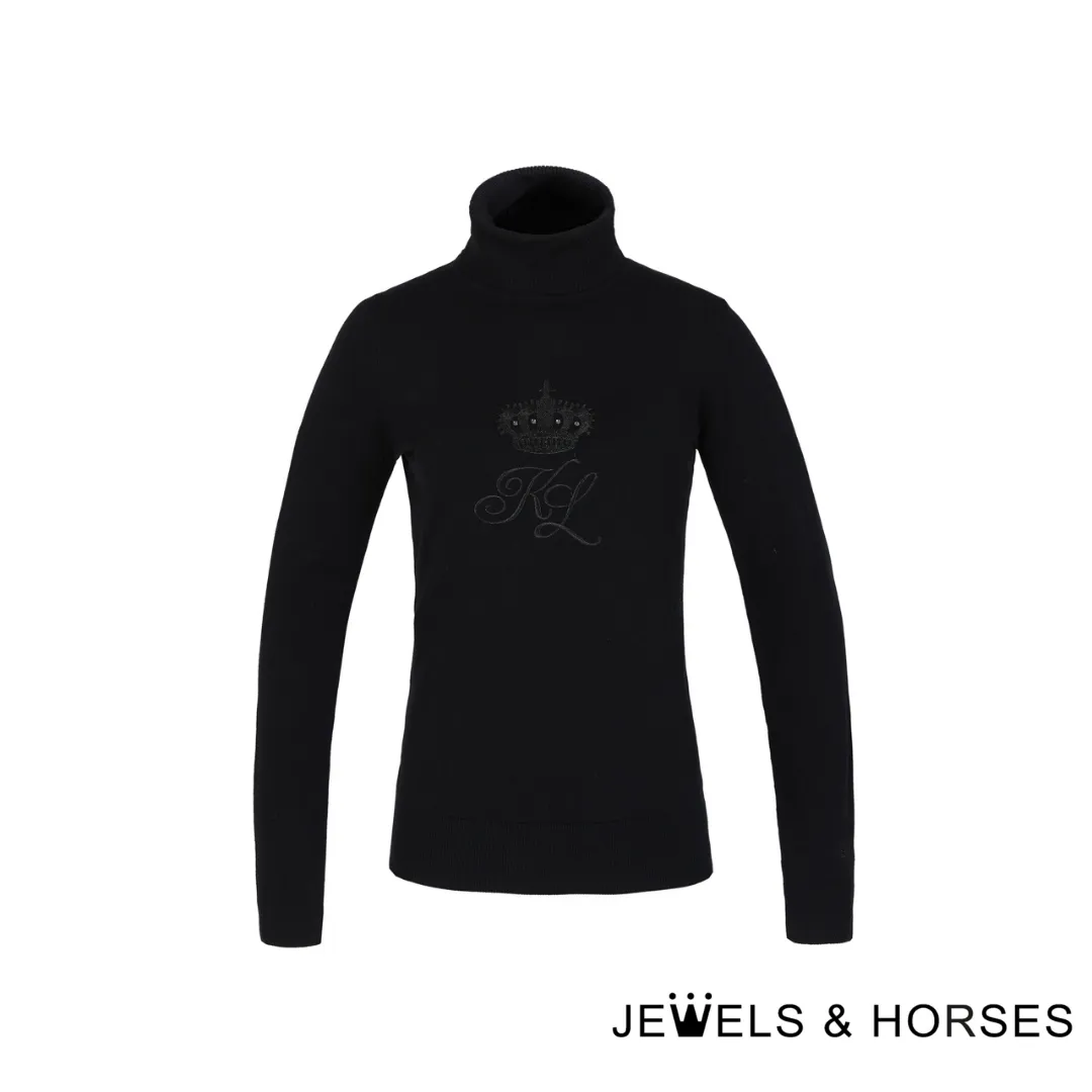 Kingsland KL Raylee Ladies Knitted Roll Neck - Black