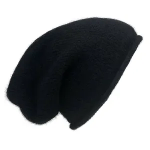 Knit Alpaca Beanie - Black