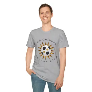 La Celeste Soccer Club Unisex Softstyle T-Shirt - Sporty Sun Design for Soccer Lovers