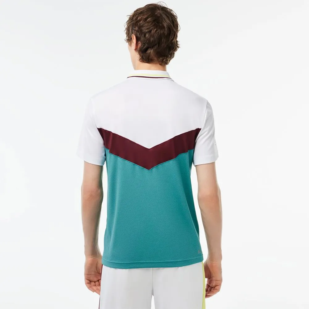 Lacoste Men's Medvedev Seamless Slimfit Polo - White/Multi