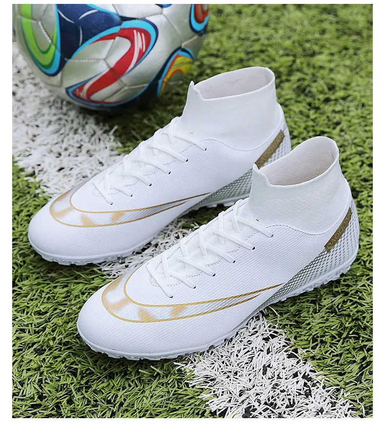 Large Adult and Kids' Soccer Cleats, Training