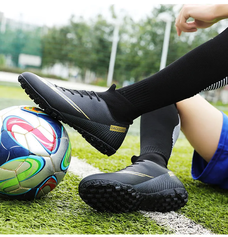 Large Adult and Kids' Soccer Cleats, Training