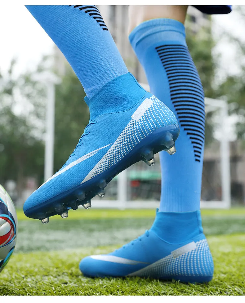 Large Adult and Kids' Soccer Cleats, Training