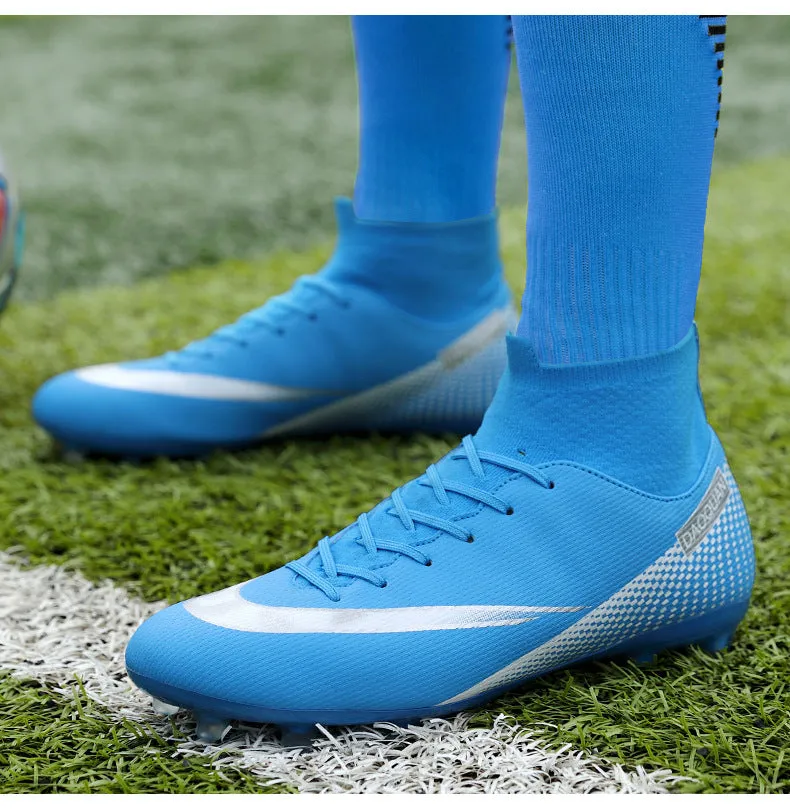 Large Adult and Kids' Soccer Cleats, Training