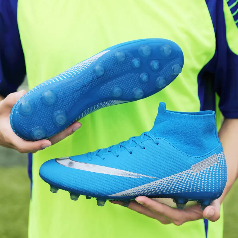 Large Adult and Kids' Soccer Cleats, Training