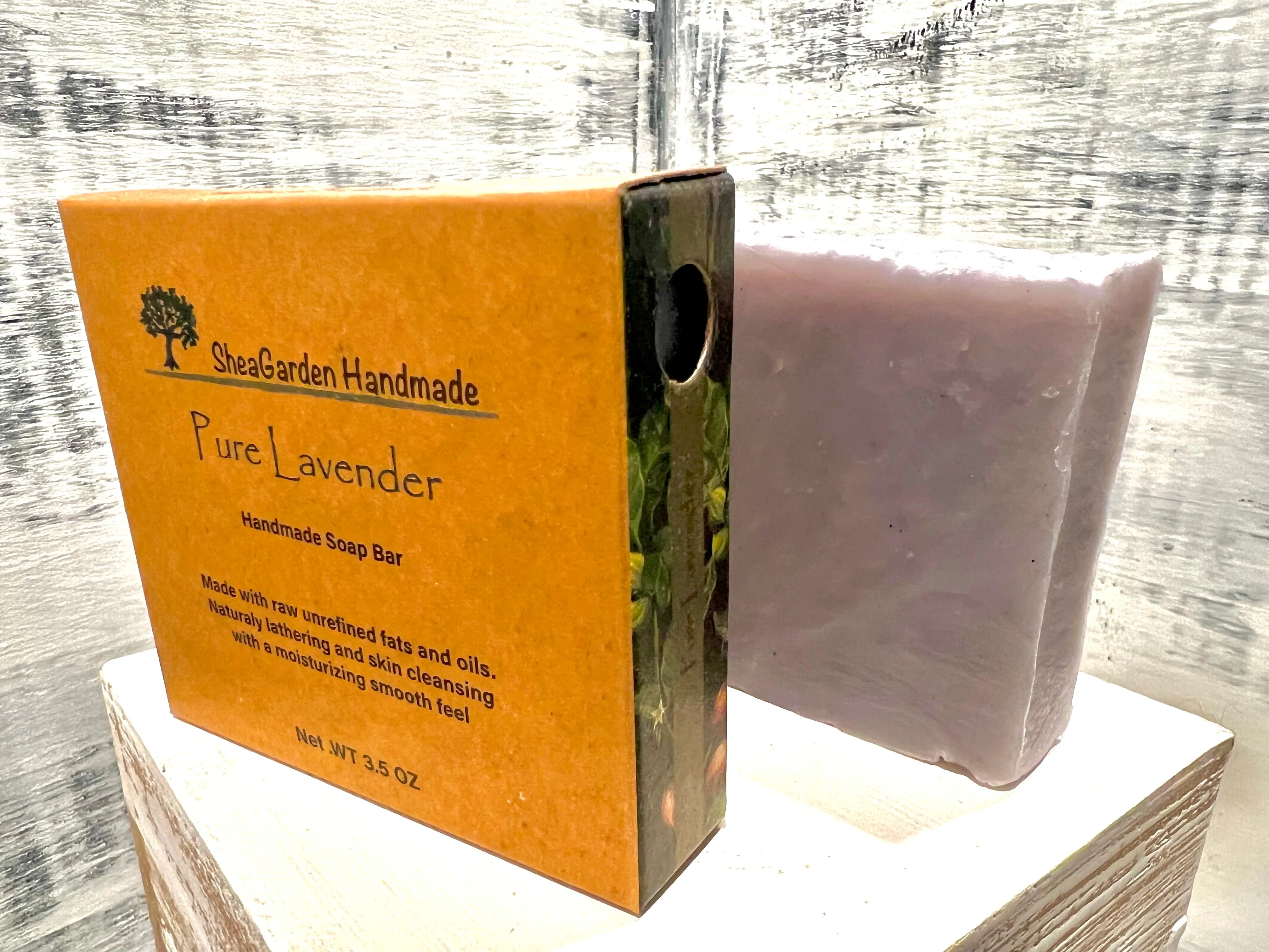 Lavender Soap, Eco Friendly, Plastic Free, Handmade, Rustic Vegan Bar Soap