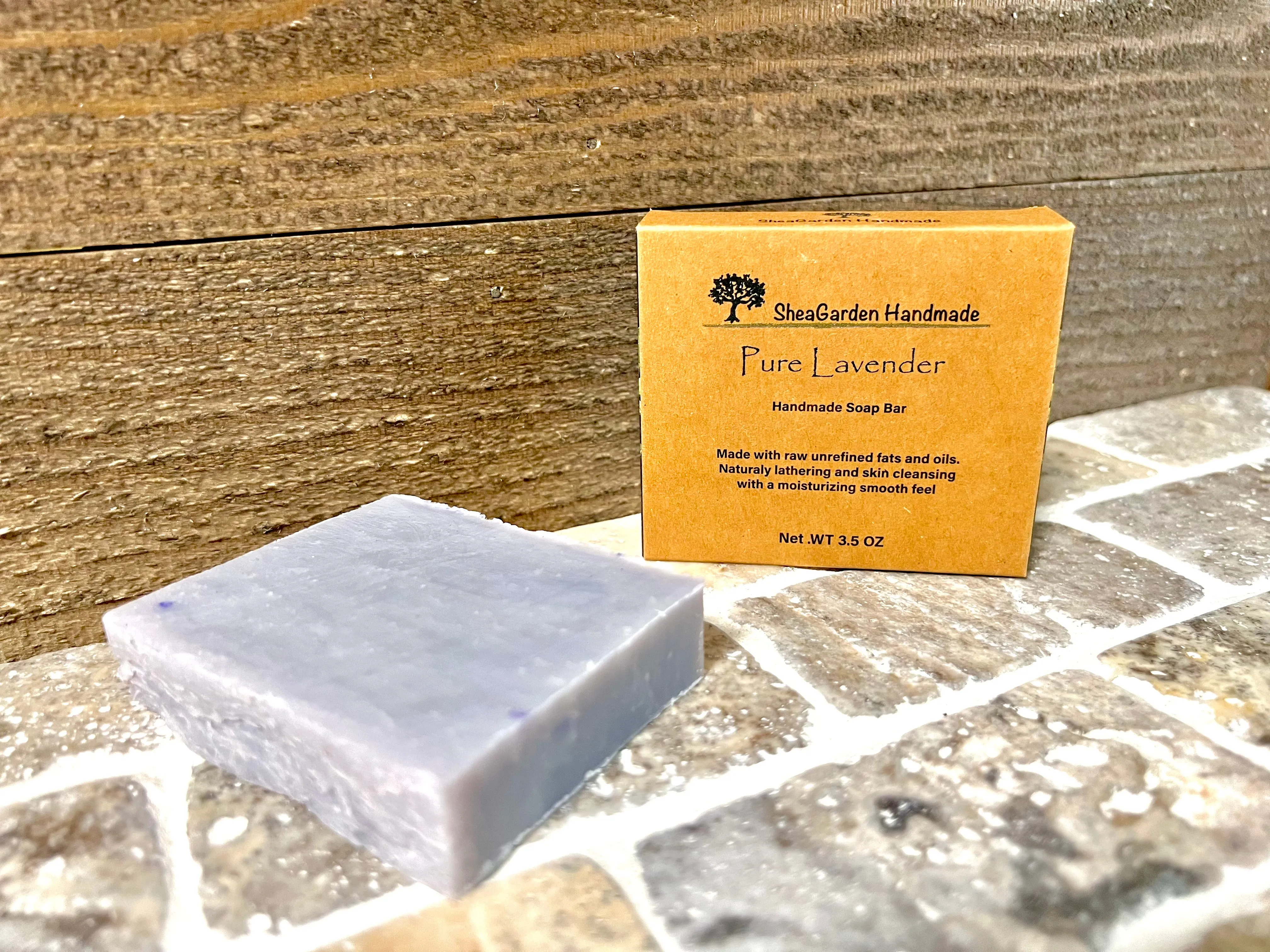 Lavender Soap, Eco Friendly, Plastic Free, Handmade, Rustic Vegan Bar Soap