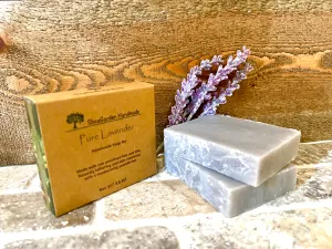 Lavender Soap, Eco Friendly, Plastic Free, Handmade, Rustic Vegan Bar Soap