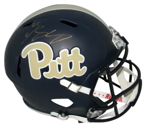 LESEAN McCOY SIGNED PITT PITTSBURGH PANTHERS NAVY FULL SIZE SPEED HELMET JSA