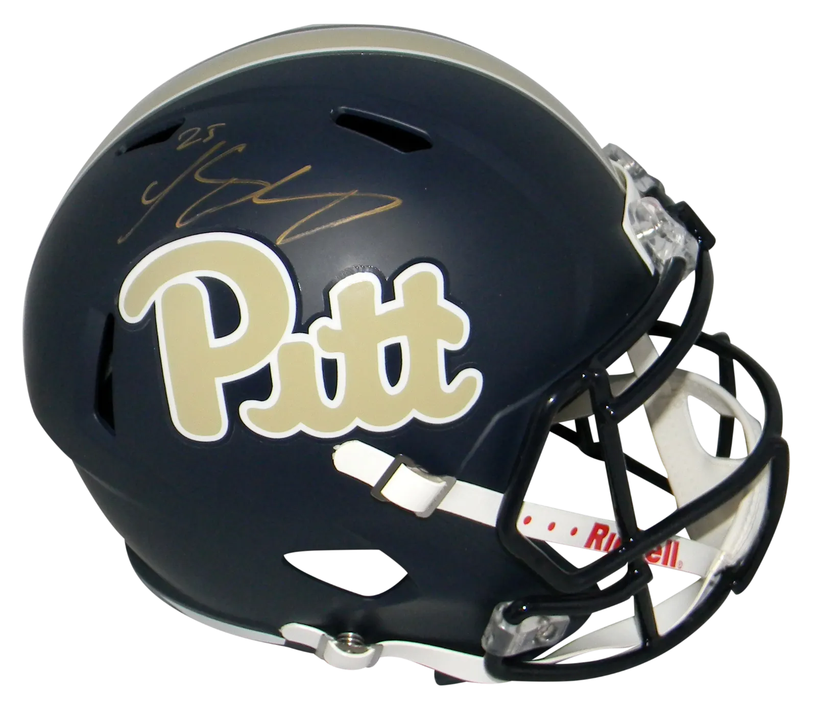 LESEAN McCOY SIGNED PITT PITTSBURGH PANTHERS NAVY FULL SIZE SPEED HELMET JSA