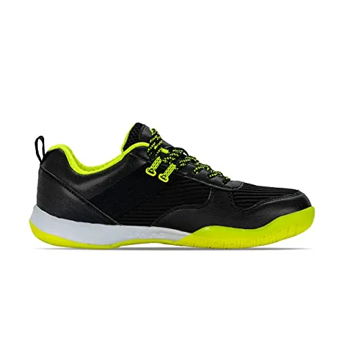 Li-Ning ATTACK PRO IV Non-Marking Badminton Shoes BLACK/LIME,9 UK