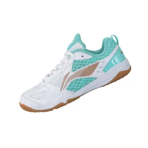 Li Ning Women's Table Tennis Shoes [Standard White/Electric Blue] APTP002-2