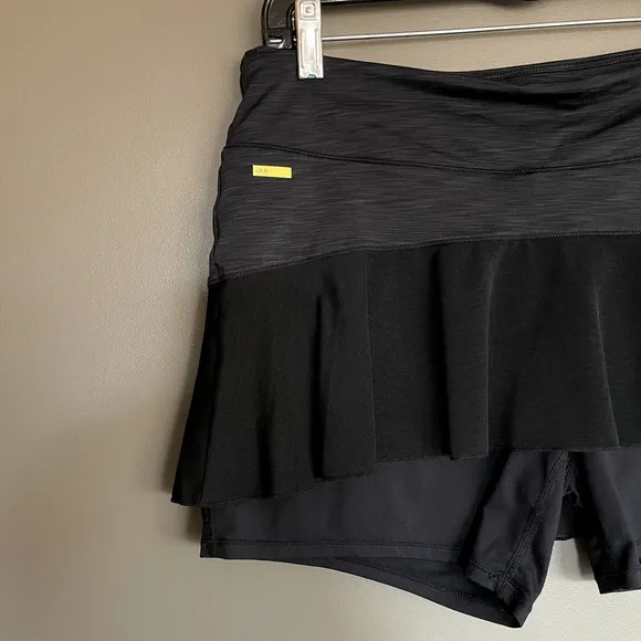 Lole Ace Skort Black Grey Size Medium Tennis Running Golf Gym Skirt Shorts