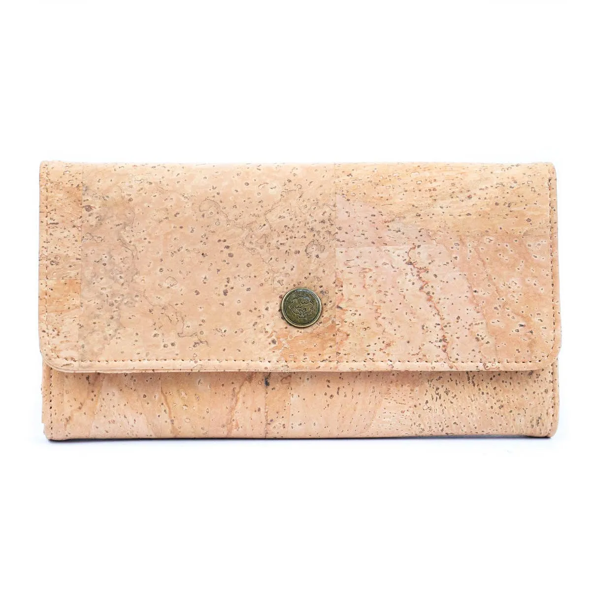 Lux cork bifold smart vegan women's wallet