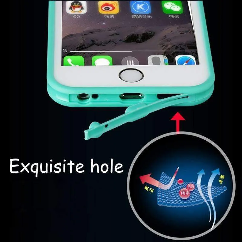 Luxury Full Waterproof Shockproof Dirt Proof Silicone Case For iPhone