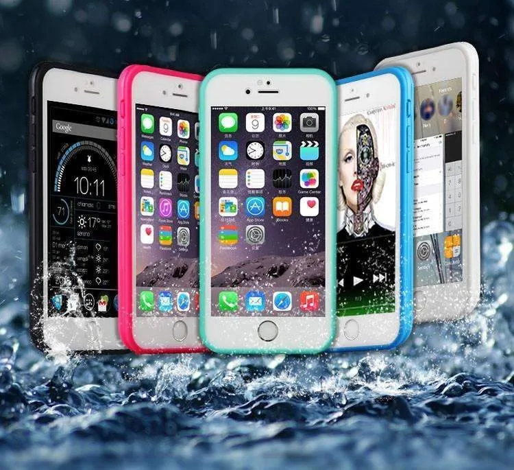 Luxury Full Waterproof Shockproof Dirt Proof Silicone Case For iPhone