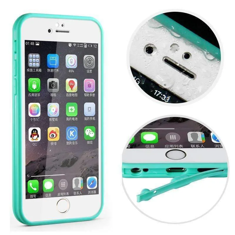 Luxury Full Waterproof Shockproof Dirt Proof Silicone Case For iPhone