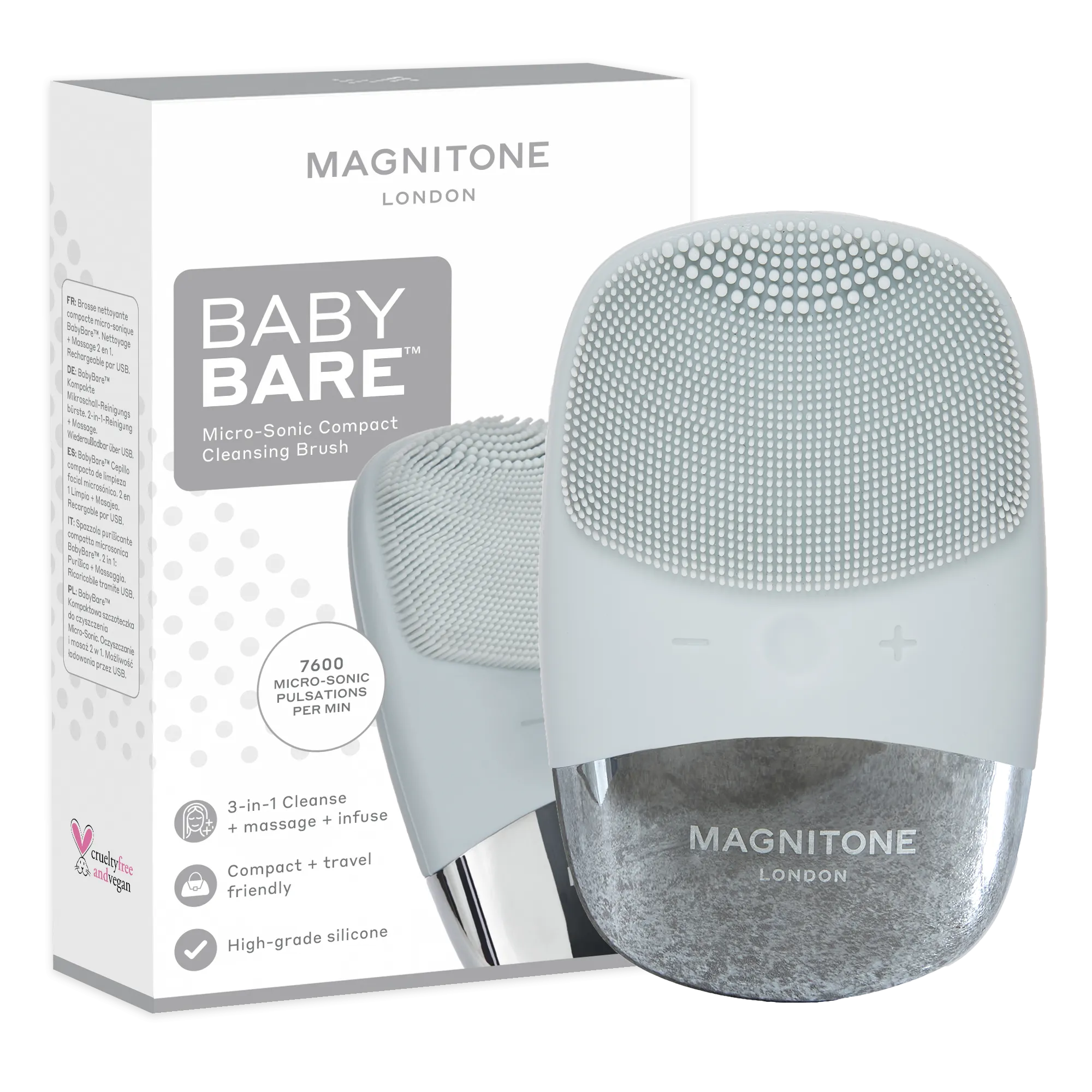MAGNITONE BabyBare Micro-Sonic Compact Cleansing Brush
