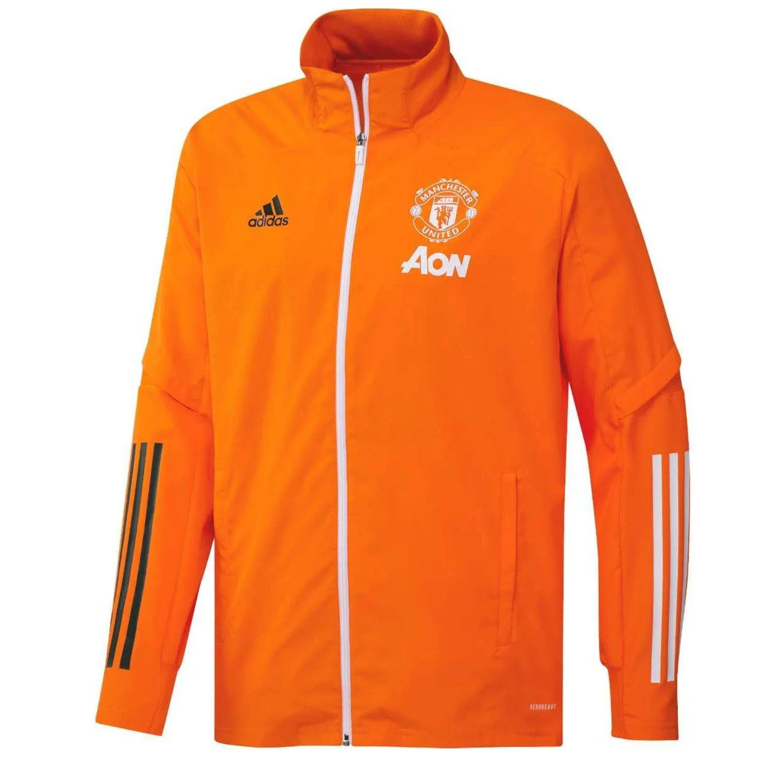 Manchester United orange presentation Soccer tracksuit 2021 - Adidas