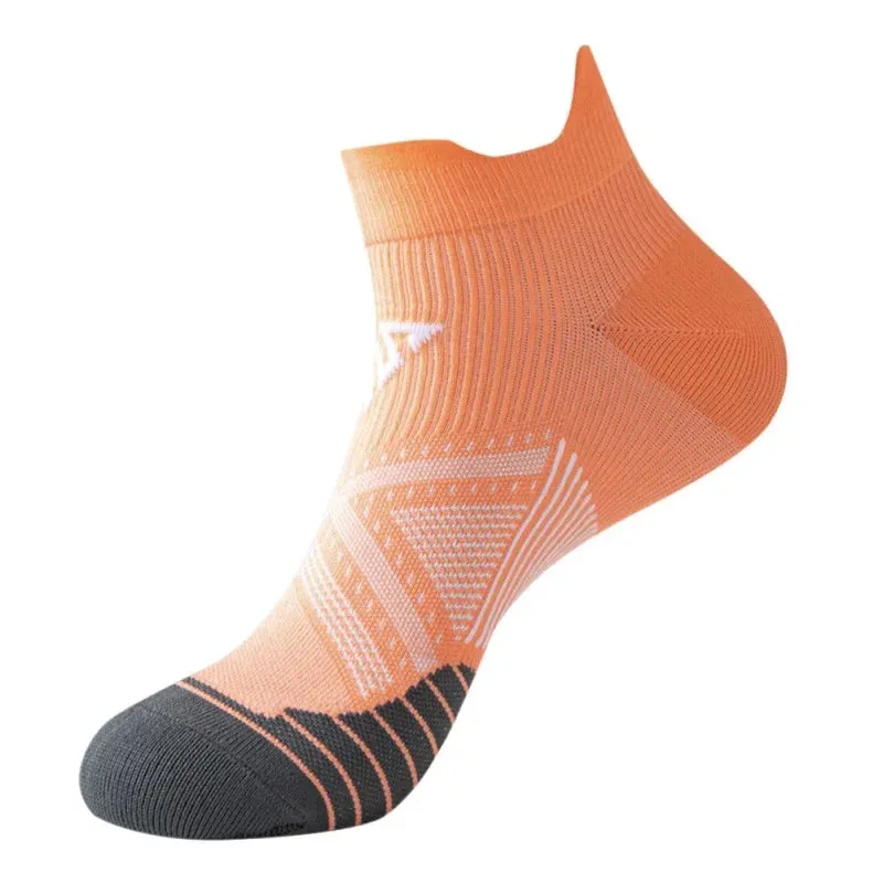Marathon Running Socks for Men Women Cycling Sports Socks Gym Fitness Thickened Cushioned Short Tube Low Cut Boat Ankle Socks