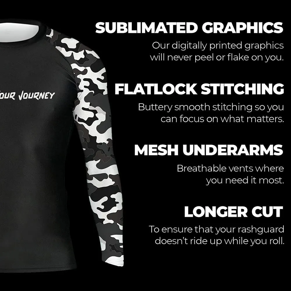 Men's Camouflage Ranked BJJ Spats Leggings Tights
