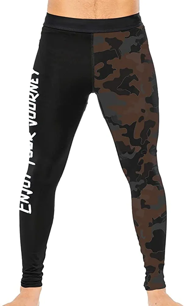 Men's Camouflage Ranked BJJ Spats Leggings Tights