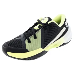 Men`s Fire Ace Tennis Shoes Black and Shadow Lime