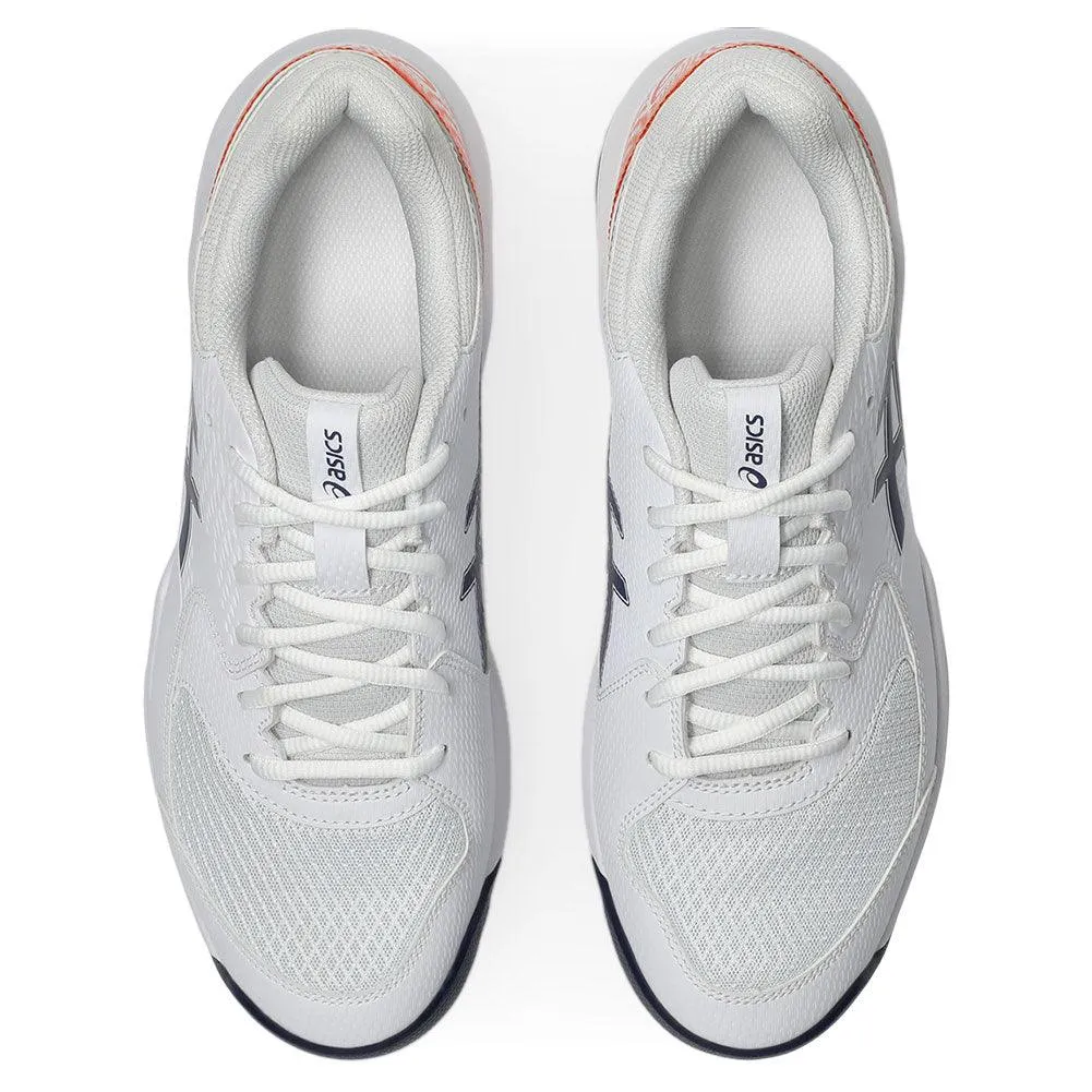 Men`s GEL-Dedicate 8 Tennis Shoes White and Indigo Fog