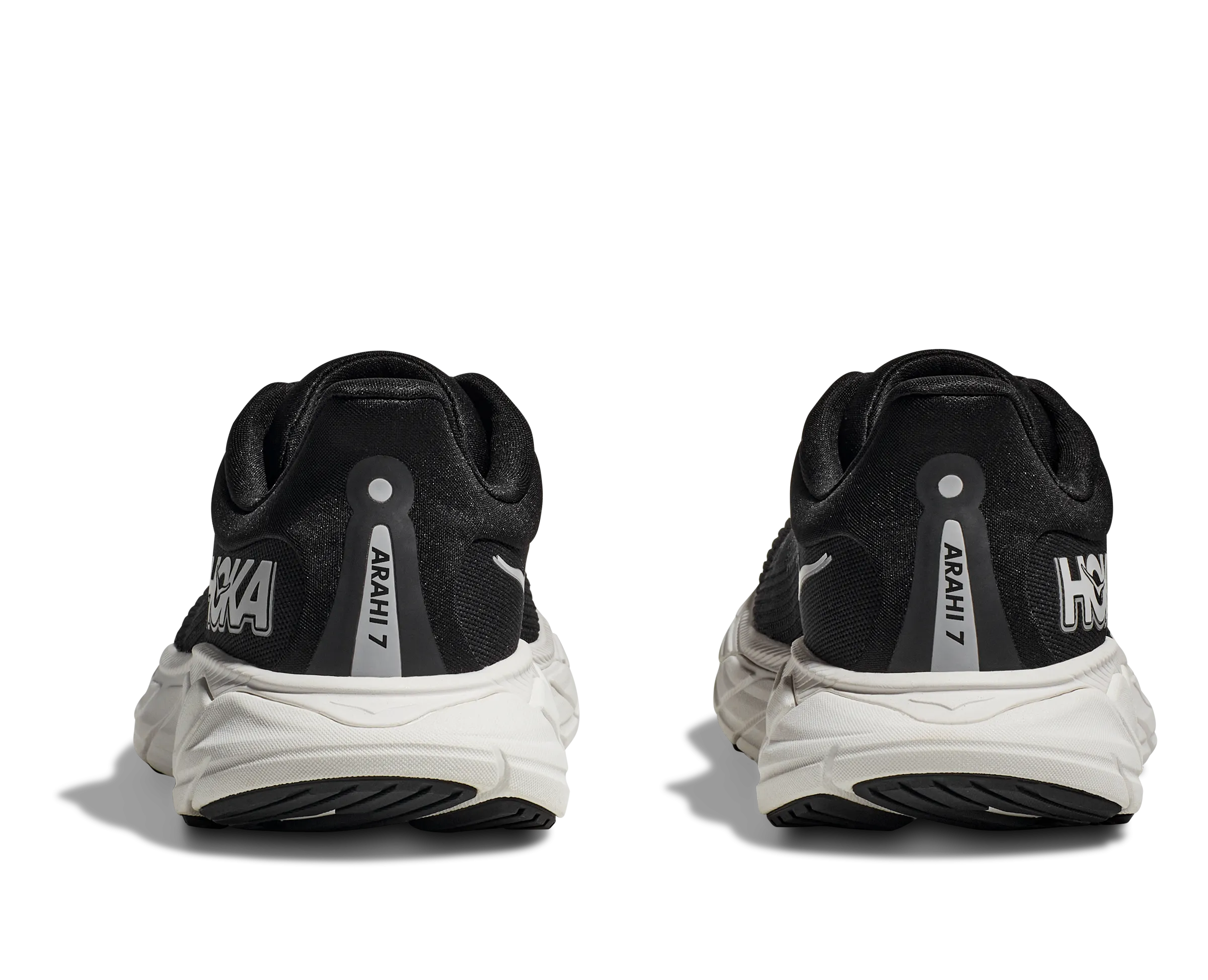 Men's HOKA Arahi 7 Running Shoe in Black | White