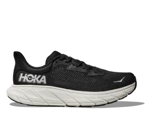 Men's HOKA Arahi 7 Running Shoe in Black | White
