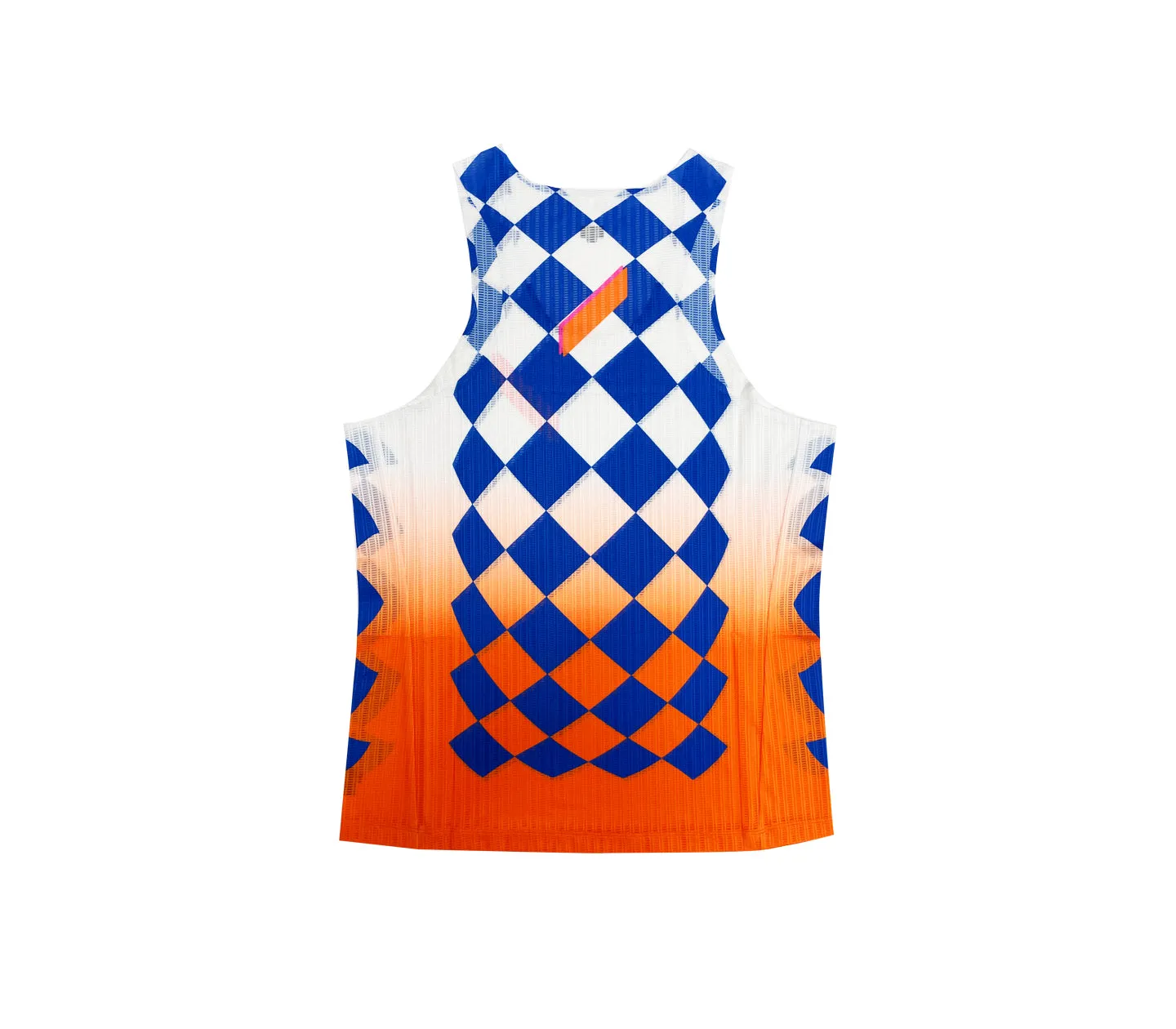 Men's Race Vest | White Blue Orange