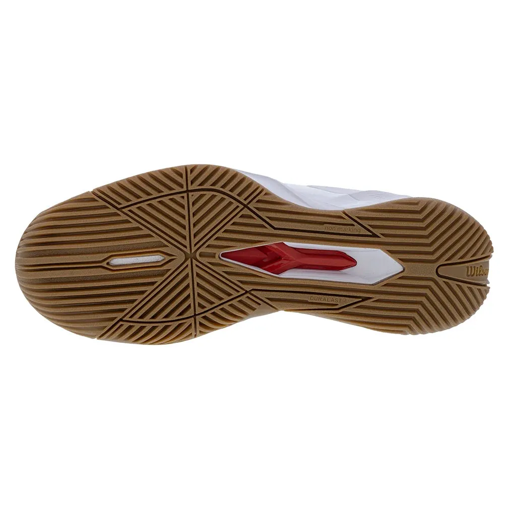 Men`s Rush Pro 4.5 Tennis Shoes White and Gum