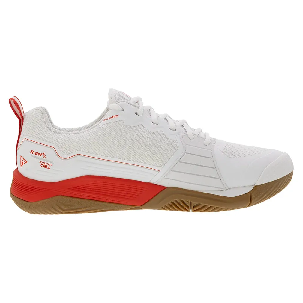 Men`s Rush Pro 4.5 Tennis Shoes White and Infrared